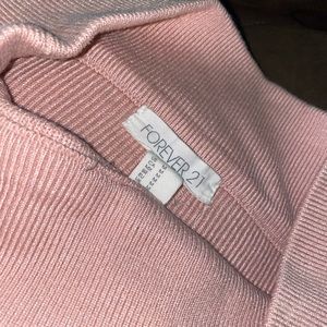 PINK RIBBED BODYCON SKIRT